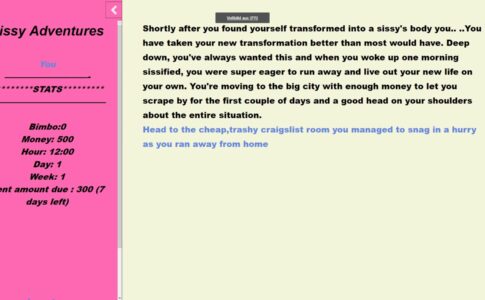 Sissy Adventures Adult Game Screenshot (1)