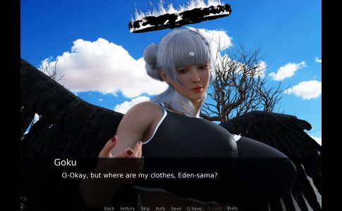 Everyone Has Giantess Angel Waifus in Heaven Adult Game Screenshot (2)