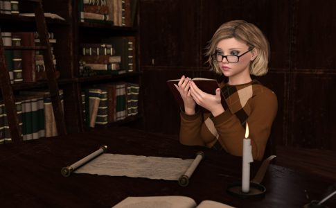 Emma In the Library Adult Game Screenshots (1)