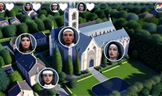 Busty Naughty Nuns Adult Game Screenshot (1)