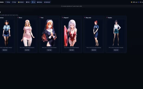 WaifuCardBattle Adult Game Screenshot (9)
